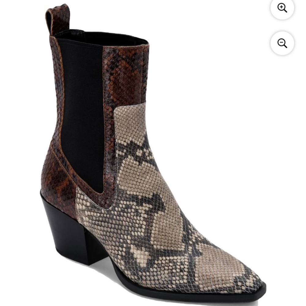 Dolce Vita Snakeskin Ankle Boot
